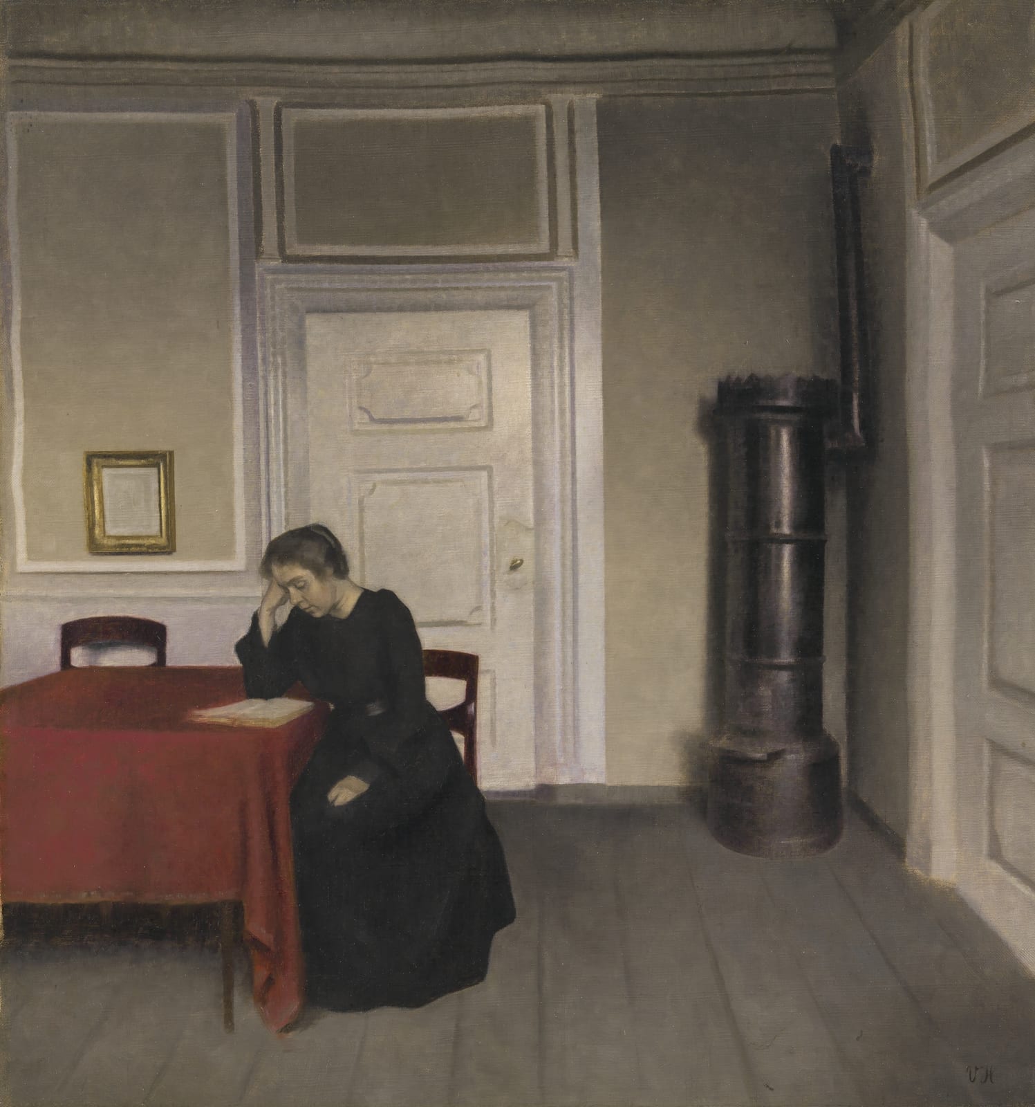 Interior, Strandgade by Vilhelm Hammershøi