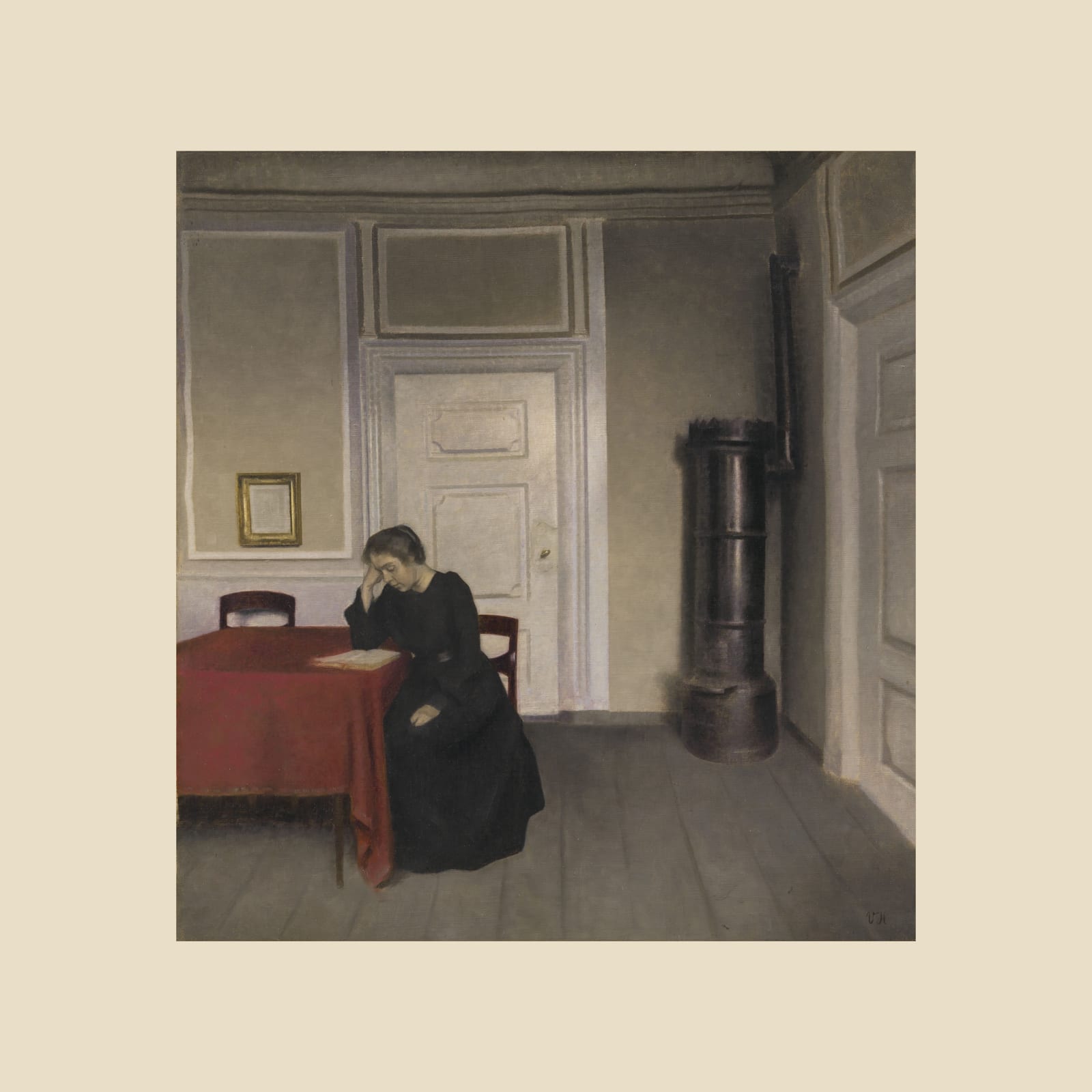 Interior, Strandgade, beige border