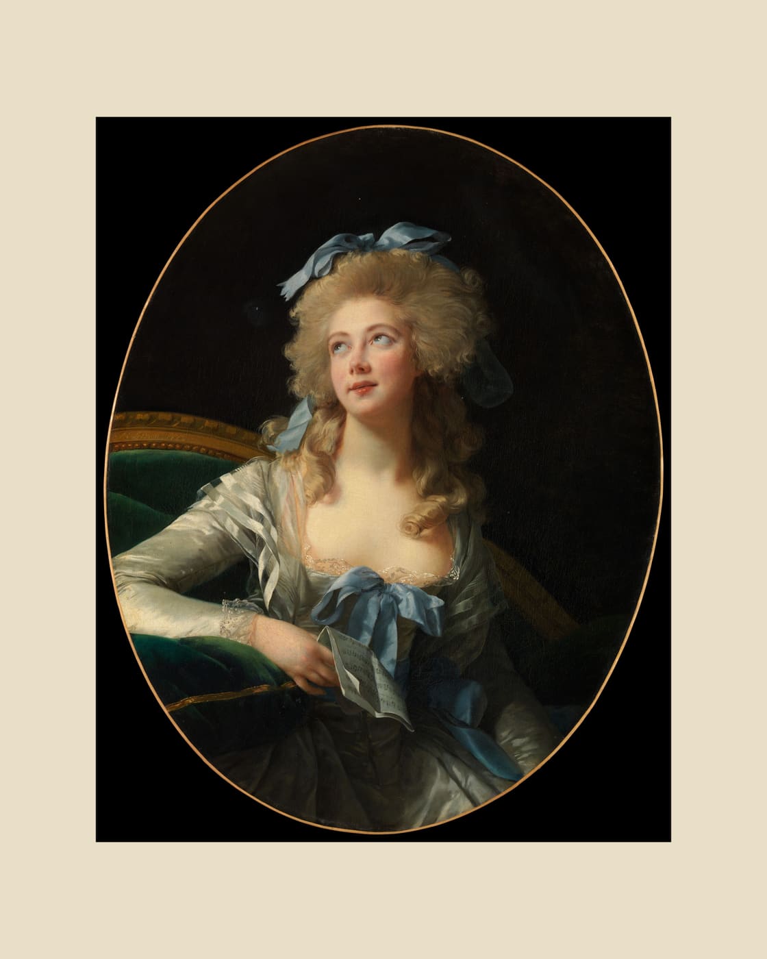 Madame Grand, beige border