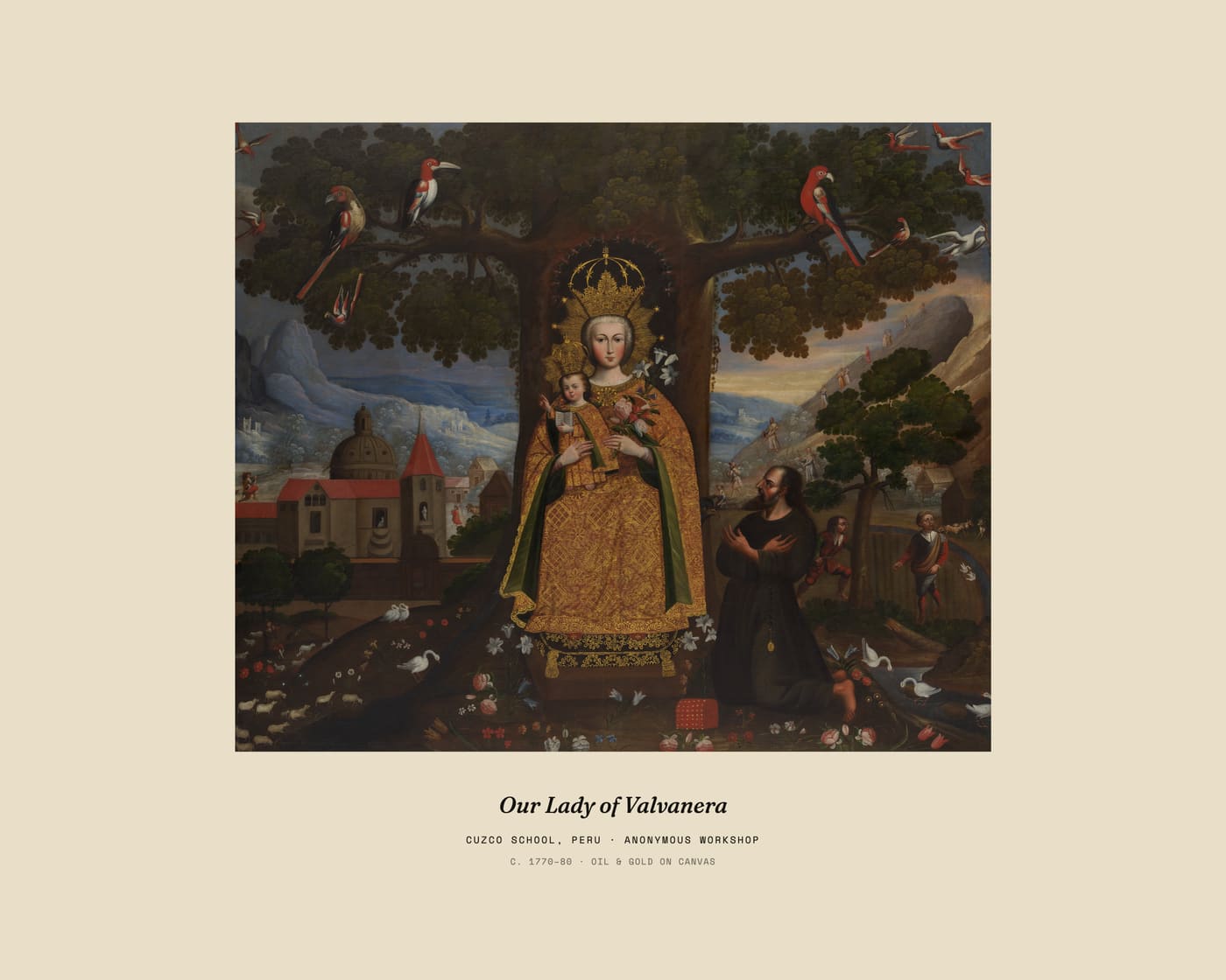 Our Lady of Valvanera, museum caption