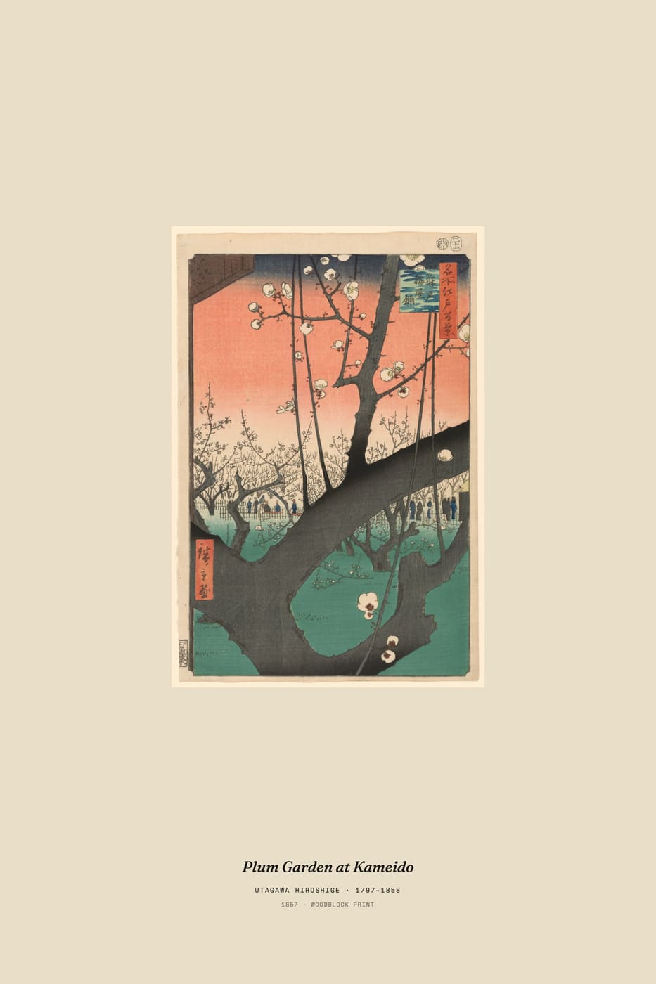 Plum Garden at Kameido, museum caption