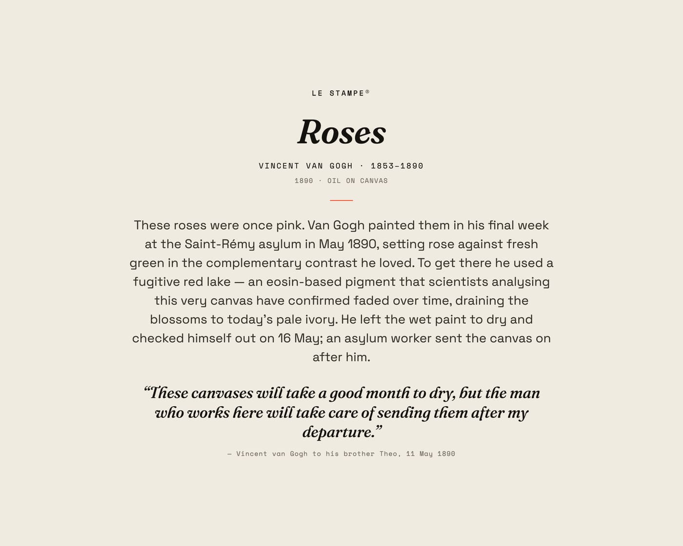 Roses, story print