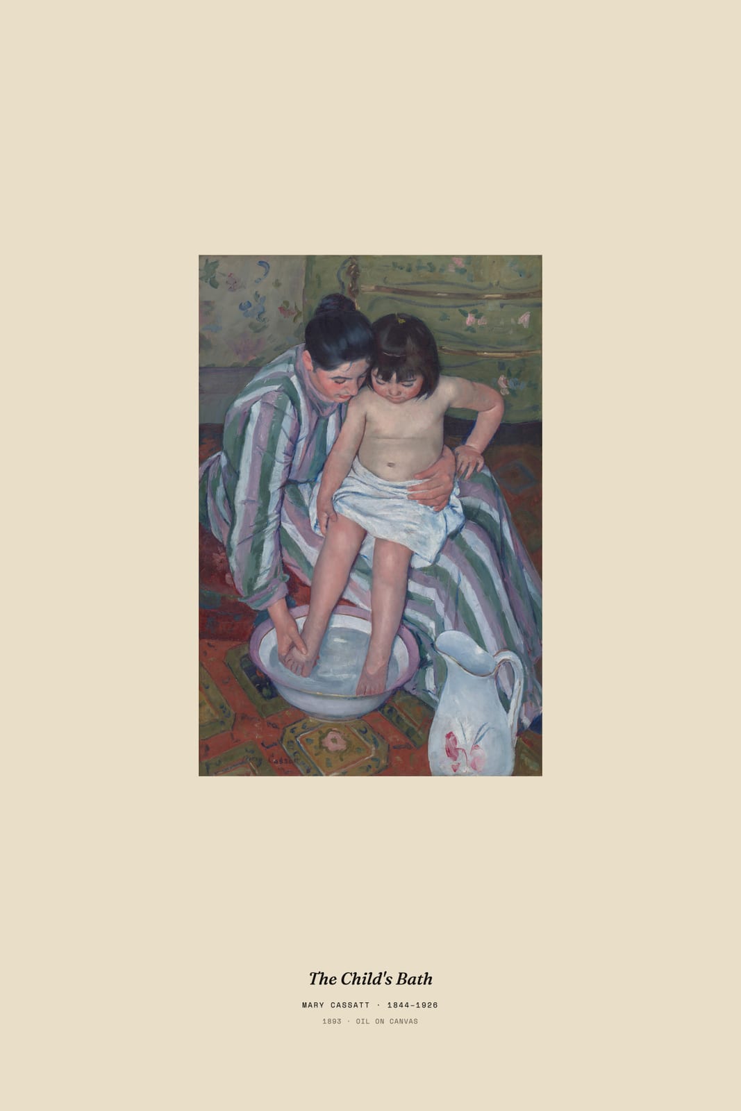 The Child's Bath, museum caption