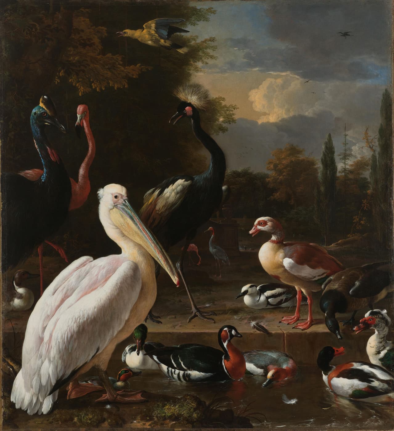 The Floating Feather by Melchior d'Hondecoeter