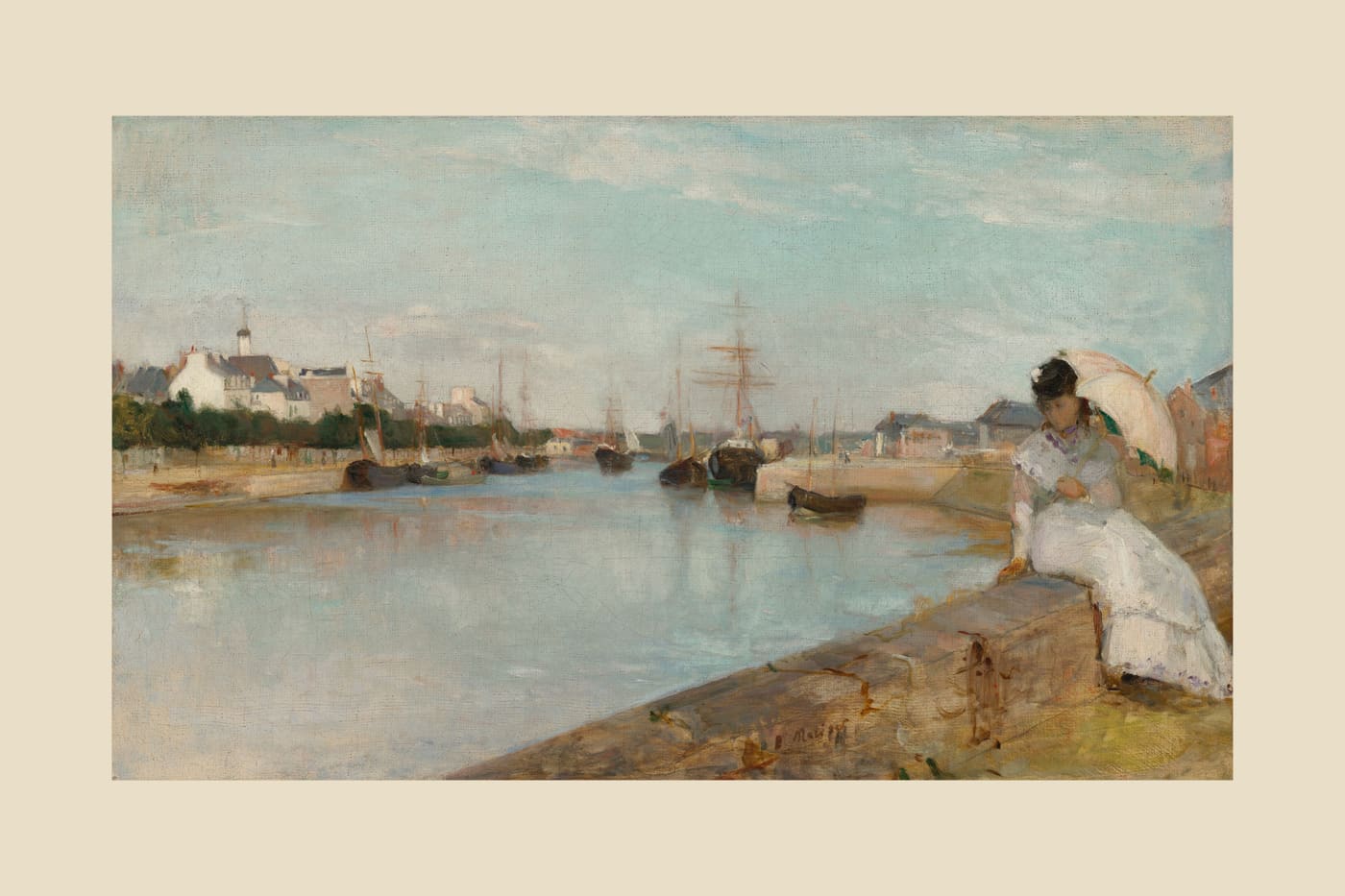 The Harbor at Lorient, beige border