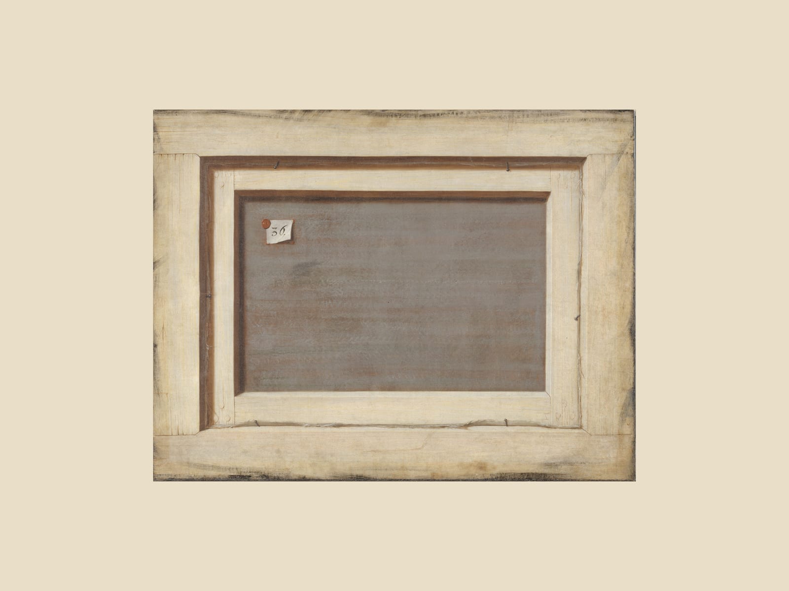 The Reverse of a Painting, beige border