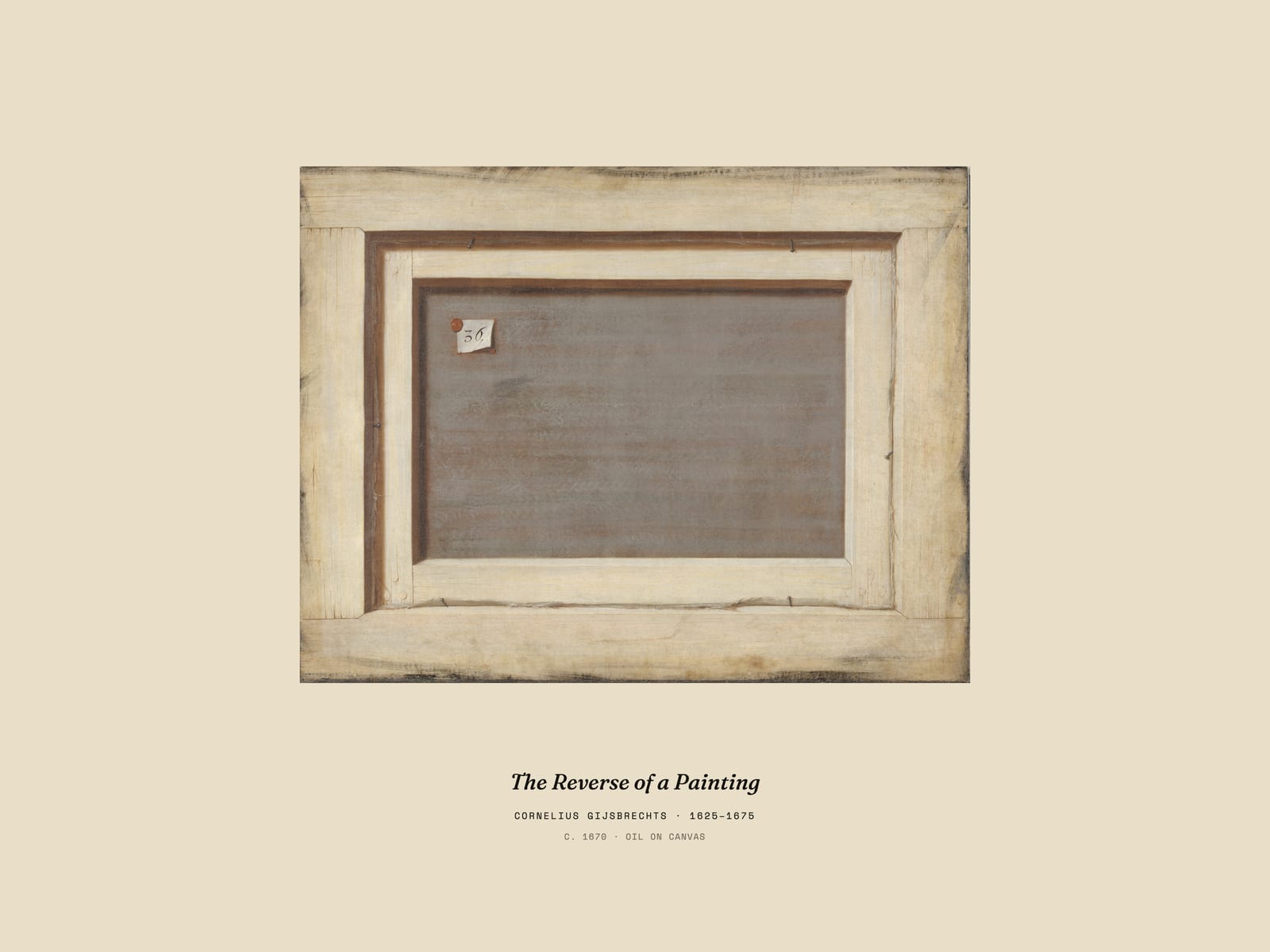 The Reverse of a Painting, museum caption