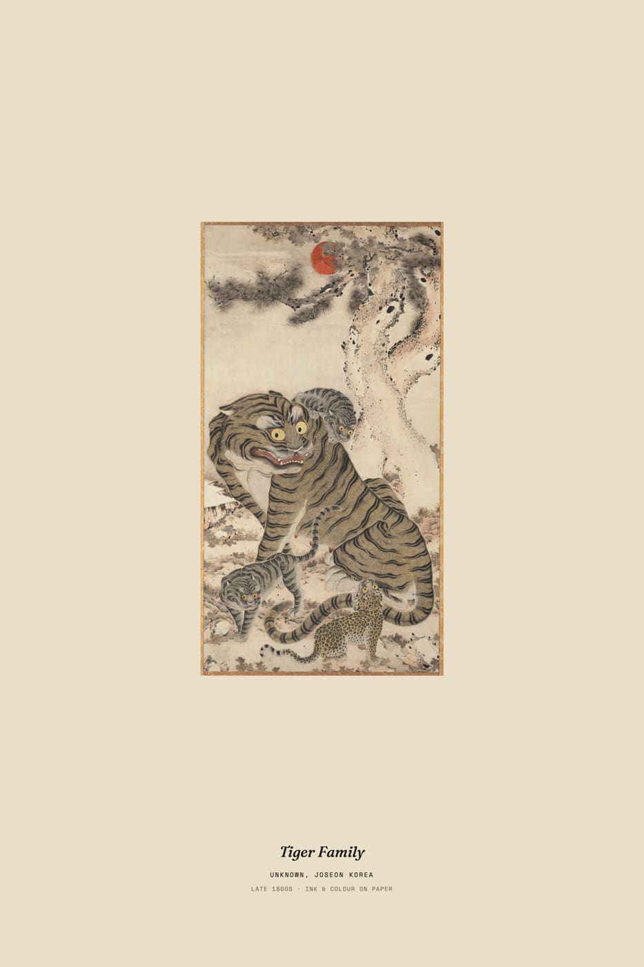 Tiger Family, museum caption
