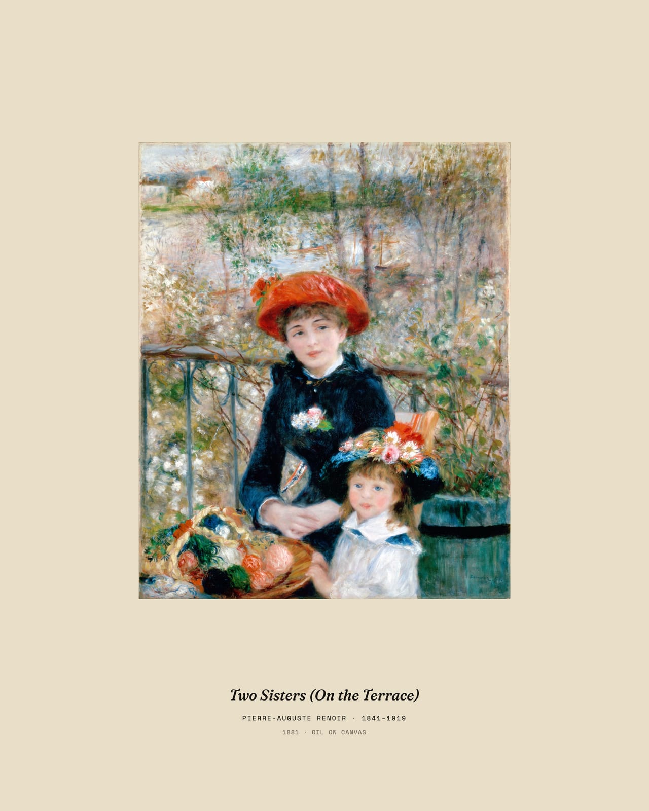 Two Sisters (On the Terrace), museum caption