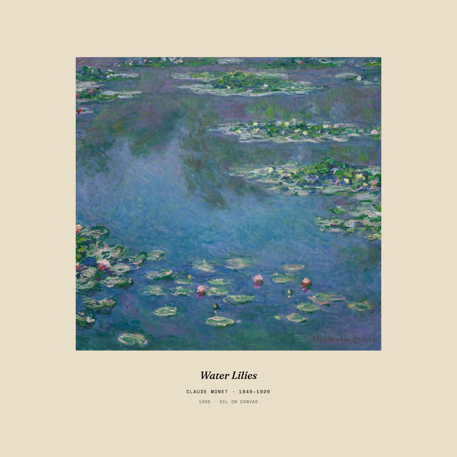 Water Lilies, museum caption